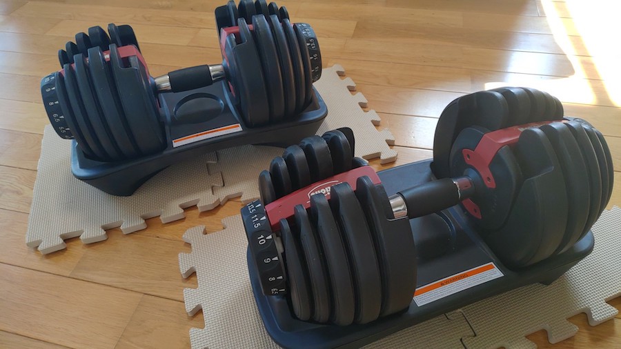 Motionsアジャスタブルダンベル24kg2個
